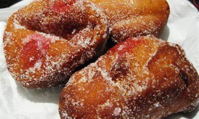 Two Hot Jam Donuts