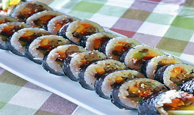 Kimbap, tuna cheese