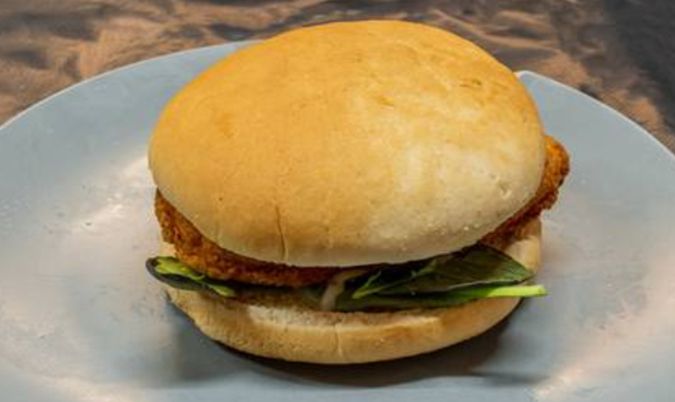 Chicken Fillet Lettuce and Mayonnaise Burger