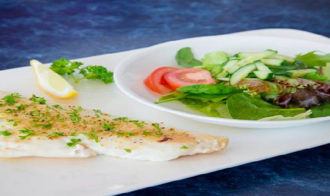 Grilled Fish and Salad