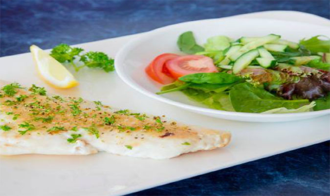 Grilled Fish and Salad