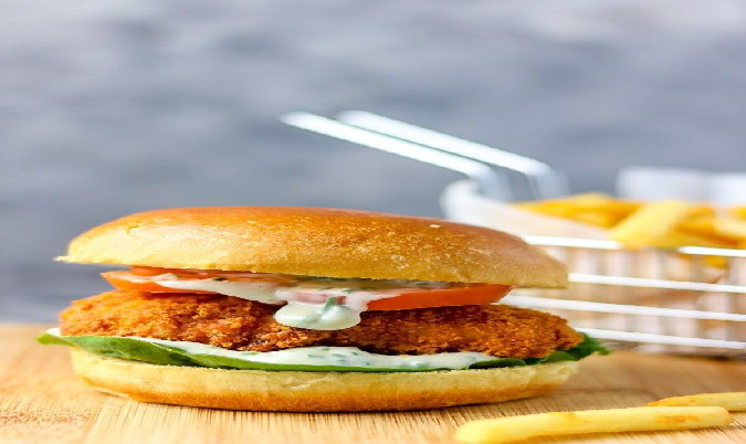 Fresh Crispy Fish Burger