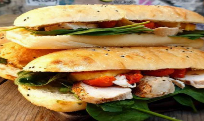 Chicken Halloumi Toastie