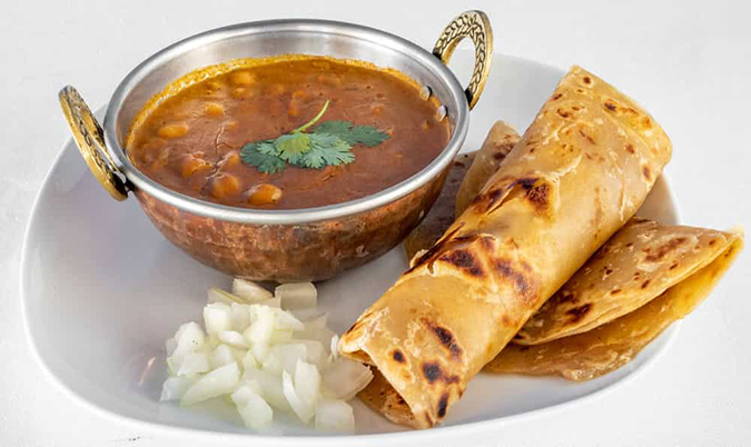 Chole With Paratha