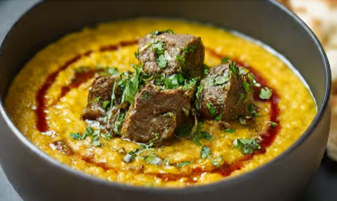 Dal Ghosht Including Rice Box