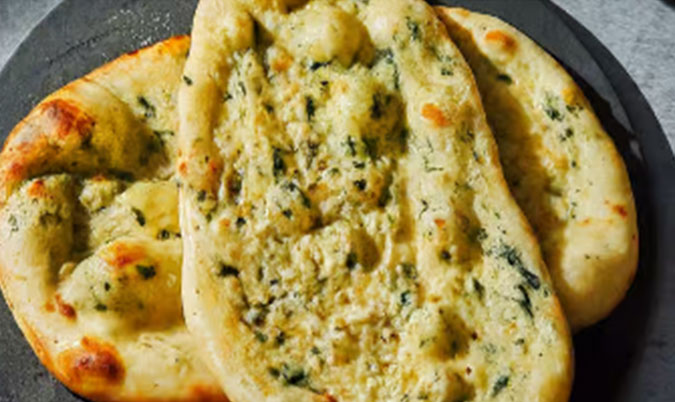 Cheese & Spinach Naan