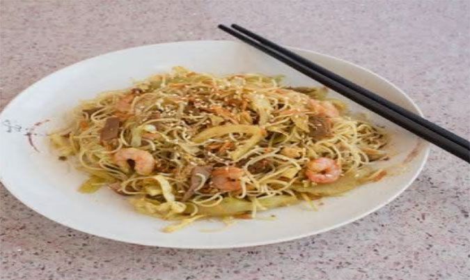 Singapore Noodles with Chicken