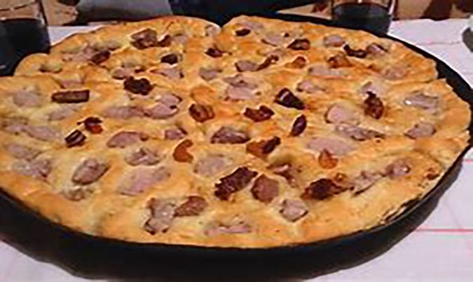Macedonian Traditional Pizza