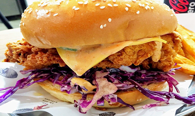 Signature Fried Chicken Burger