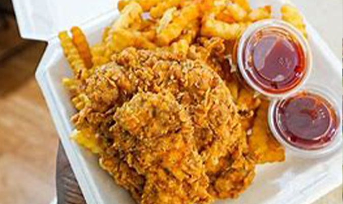 Chicken Tender and Chips