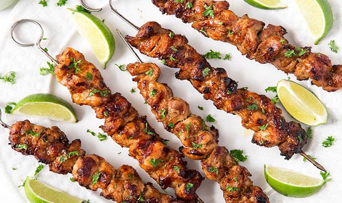 Grilled Chicken Shish Platter