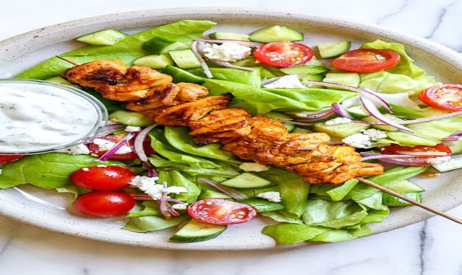 Grilled Chicken Shish Salad