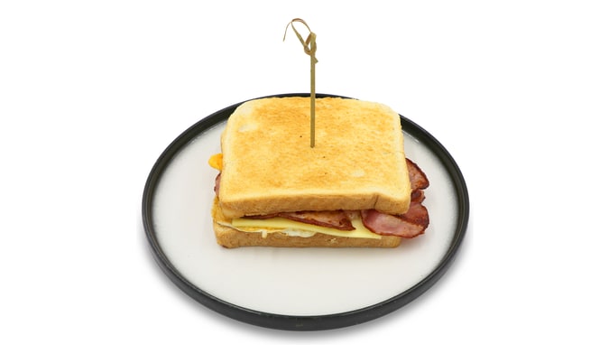 Toast Egg, Bacon, Cheese