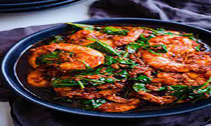 Prawns & Spinach