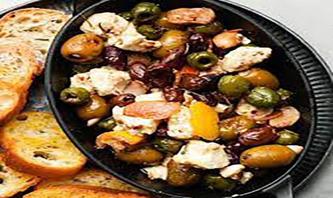 Garlic, Olives & Fetta