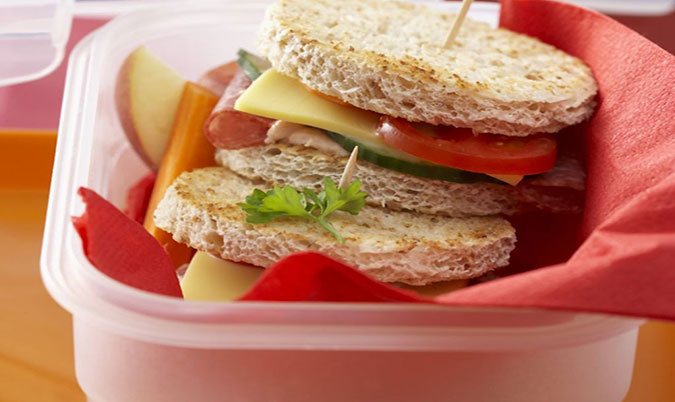 Salami Salad Sandwich
