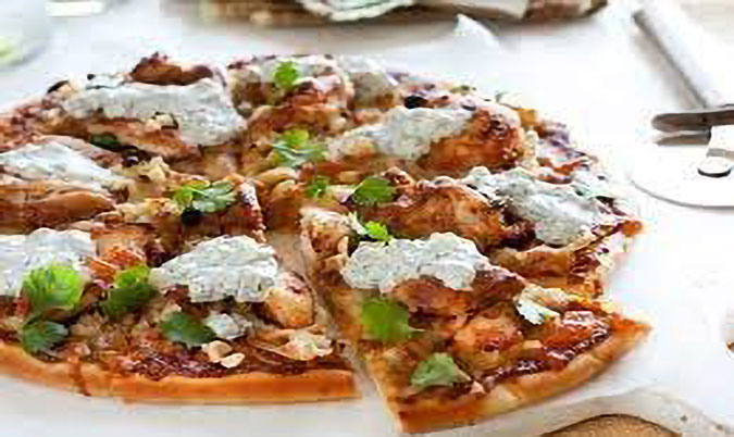 Satay Chicken Pizza