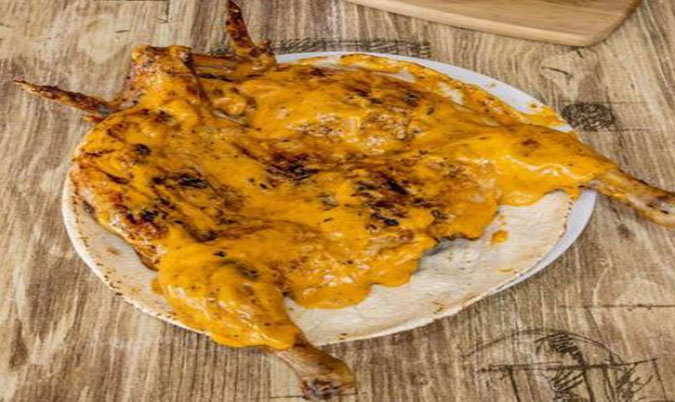 Whole charcoal chicken