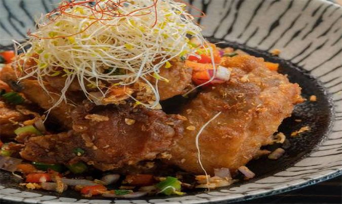 Fried boneless pork ribs