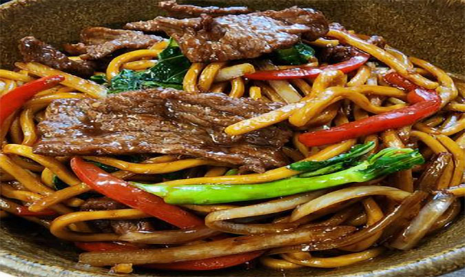 Stir Fried Ramen Noodles With Beef Fillet Gluten free. Vegetarian.