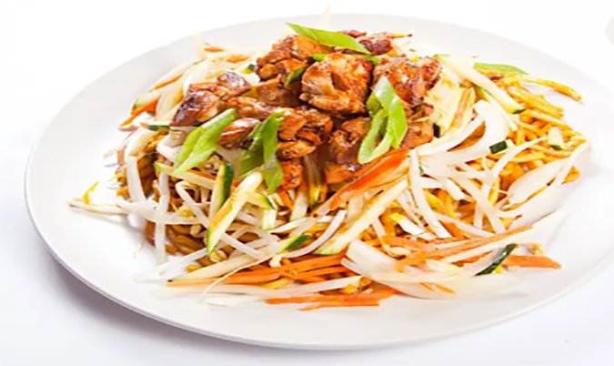 Satay Chicken Thick Noodles
