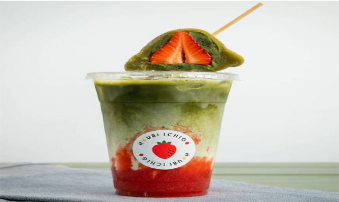 Mochi Topping - Strawberry Matcha