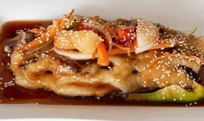 Fried Duck with Plum Sauce