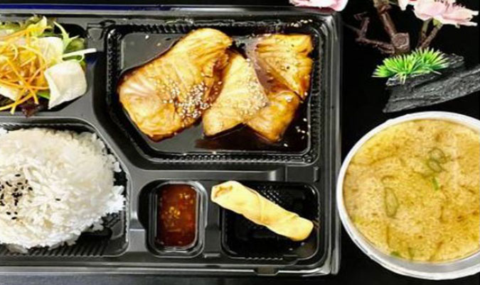 Teriyaki Salmon Bento