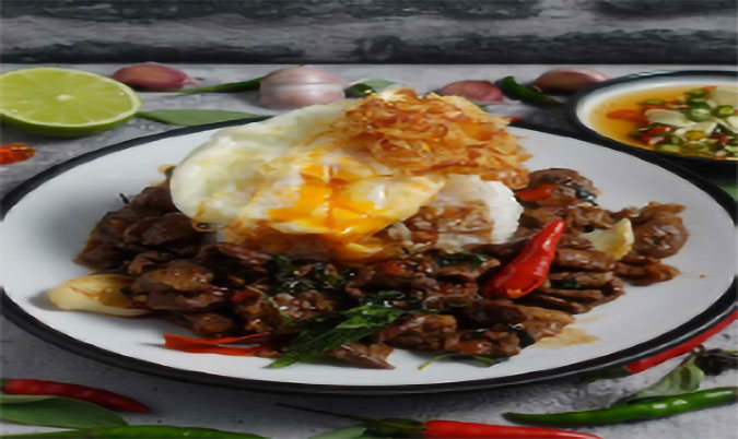 Basil Beef or Chicken