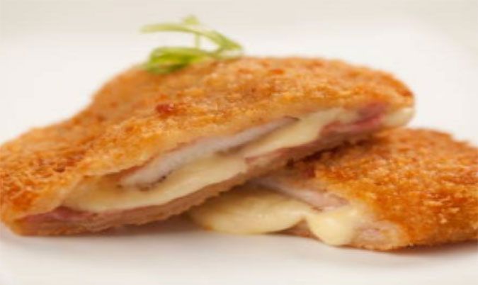 Chicken Cheese and Bacon Schnitzel