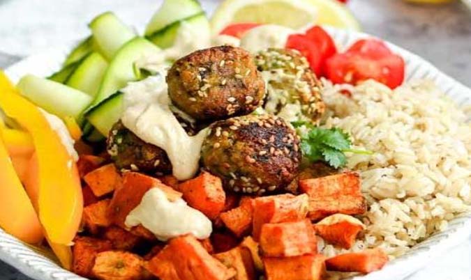 Falafel Rice Bowl (V)