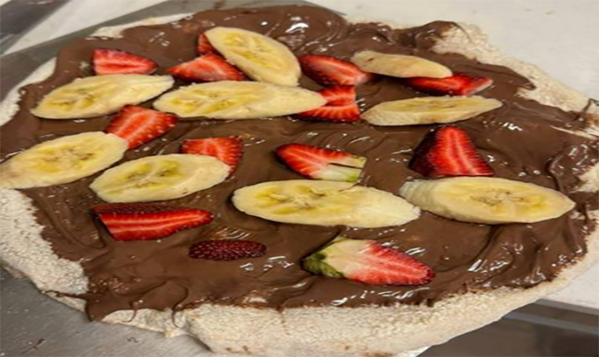 Pizza Nutella and Coconut