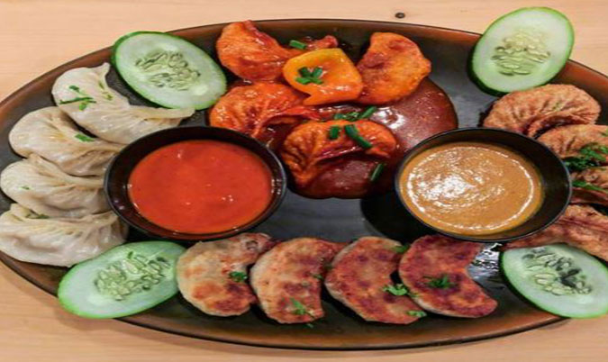 Dumplings on Platter