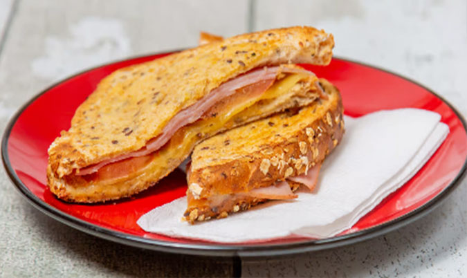 Toasted Ham and Cheese Sandwich
