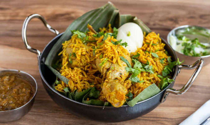 Chennai Style Fried Chicken Biriyani