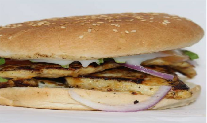 Chicken Fillet and Bacon Burger