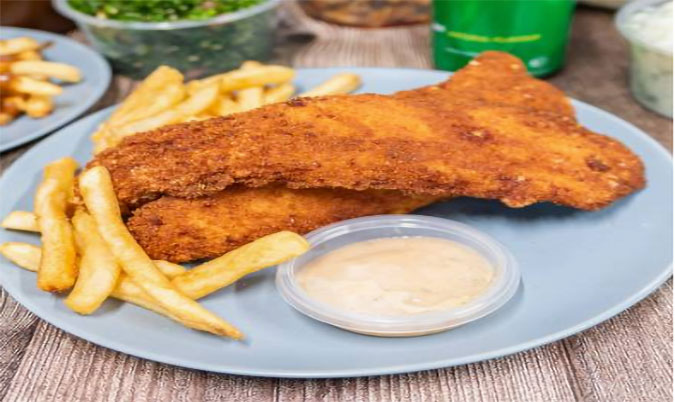 2pec Butterfish with Chips