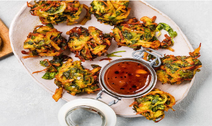 Onion & Spinach Pakoras