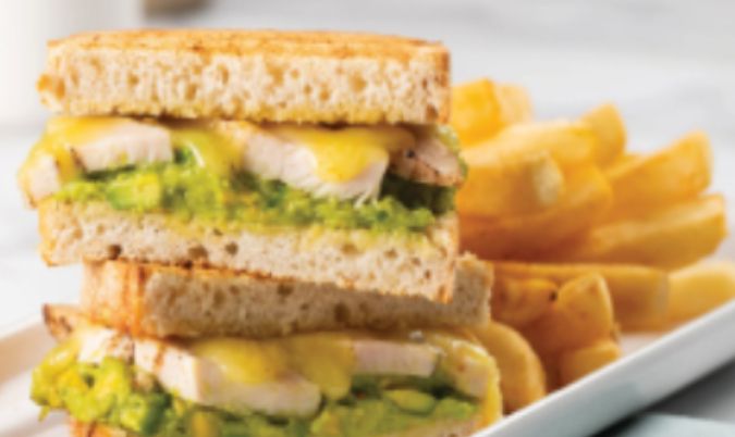 Chicken Avo Toastie + Chips 2