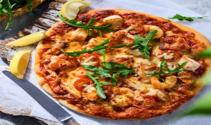 Seafood Marinara Pizza