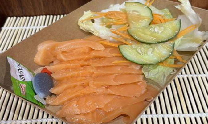 Raw Salmon sashimi