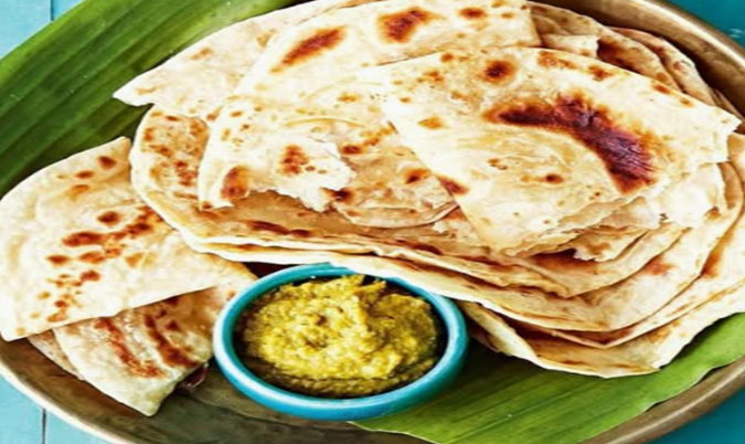 Roti with Vegan Satay