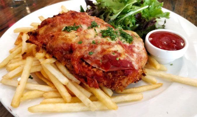 5-  BBQ Chicken Parma