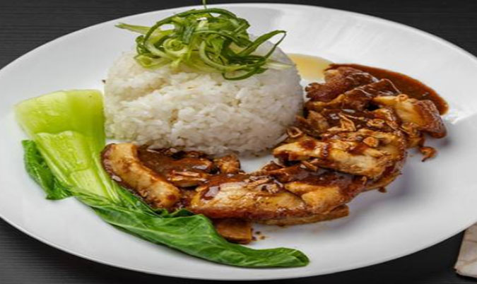 Taro with Braised Pork Rice