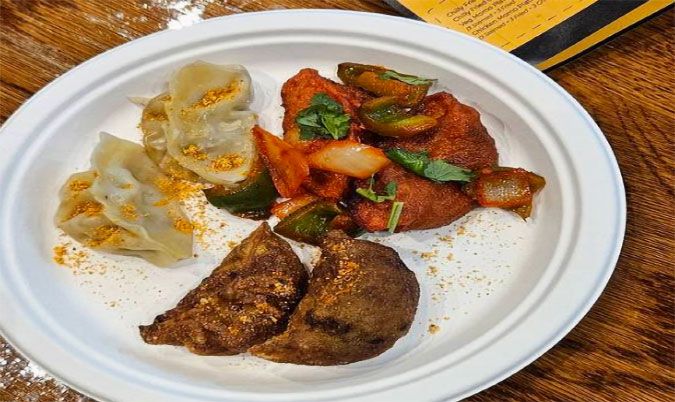 Chicken Momo Platter