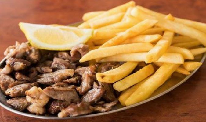 Gyros Meat with Chips