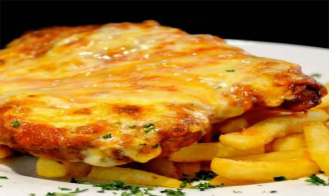 Chicken Parmagiana With chips