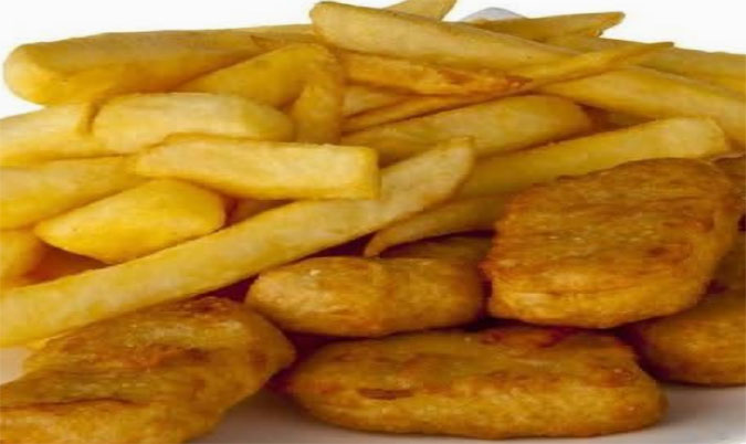 Six Nuggets and Chips and Can