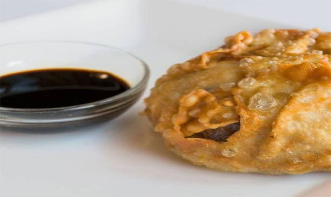 Home-made chicken Dim Sim