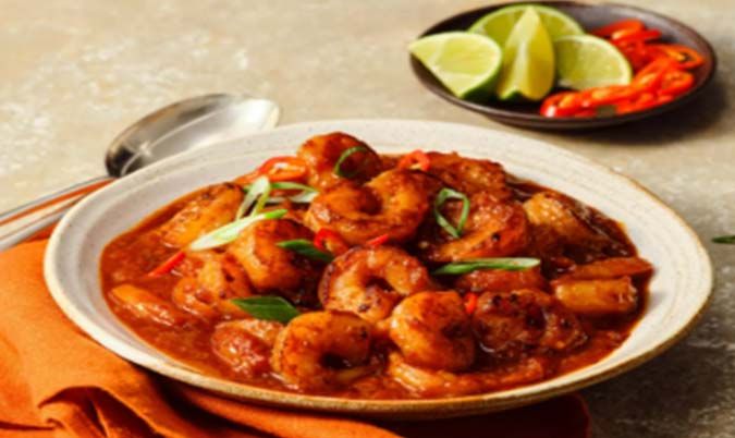 Chilli prawns
